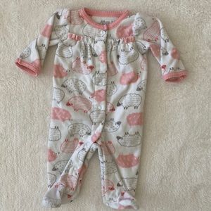 Carters | newborn fleece snap pajamas